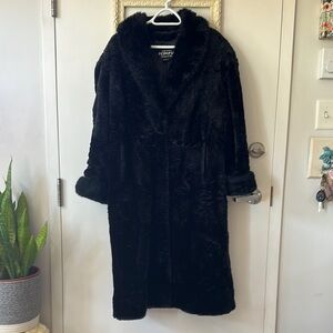 Black Faux Fur Jacket for Women